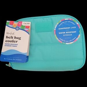 Teal Fit and Fresh Belt Bag Cooler.